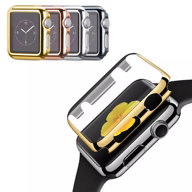 Schutzhülle für Apple Watch Serie  1 2 3 4 Cover Case Bumper Schutz Hülle mit Schutzglas Displayschutz für iWatch Ultra-Thin