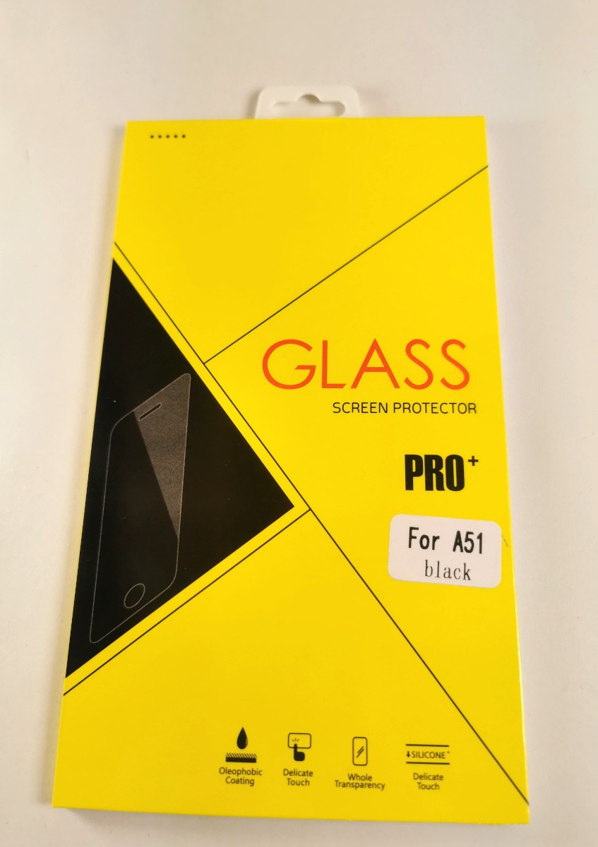 Panzer Schutzfolie / Display-Schutzglas 4D 9H für Samsung Galaxy A51  Premium-Qualität
