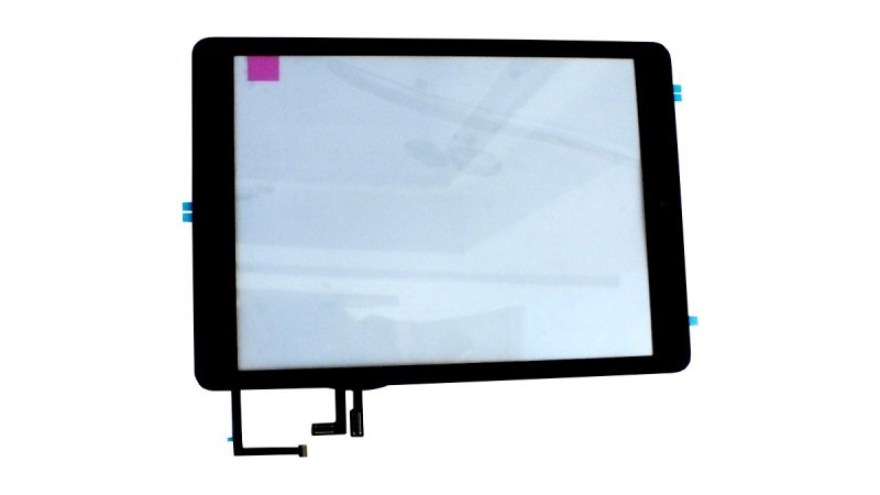 HQ Premium Frontscheibe + Touchscreen für iPad Air schwarz mit Home Button montiert