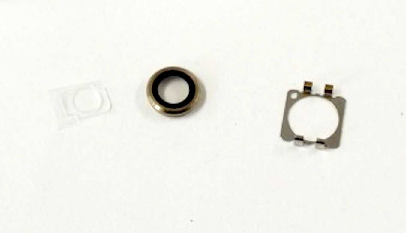 Kameralinse (hinten) mit Ring für iPhone 6 / 6S in gold