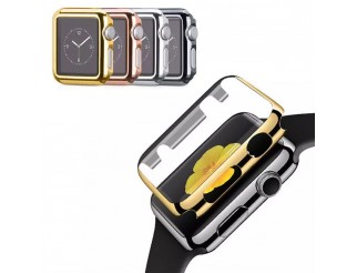 Schutzhülle für Apple Watch Serie 1, 2, 3, 4 Cover Case Bumper Schutz Hülle mit Schutzglas Displayschutz für iWatch Ultra-Thin