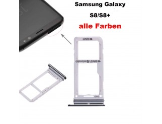 Dual Sim + SD Kartenhalter / Sim card tray passend für Samsung Galaxy S8 G950F Duos / S8+ G955F Duos Blau