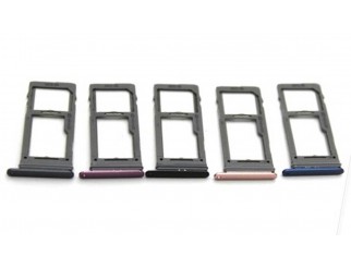 Sim + SD Kartenhalter / Sim card tray passend für Samsung Galaxy S9 G960F / S9+ G965F Grau