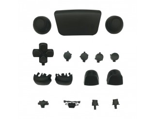 Button Tasten Set komplett für Playstation 5 PS5 Controller schwarz, 16 Teile