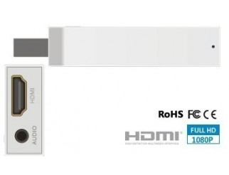 HDMI Converter Stick für Wii 720p 1080p Upscaler + ext. Klinkenbuchse