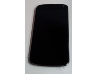 Original LG Google Nexus 4 E960 LCD Display Touchscreen komplett mit Rahmen