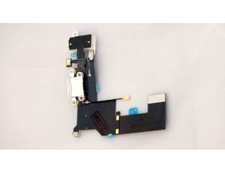 Docking Port für iPhone SE weiss mit Kopfhörerbuchse + Mikrofon USB Lightning